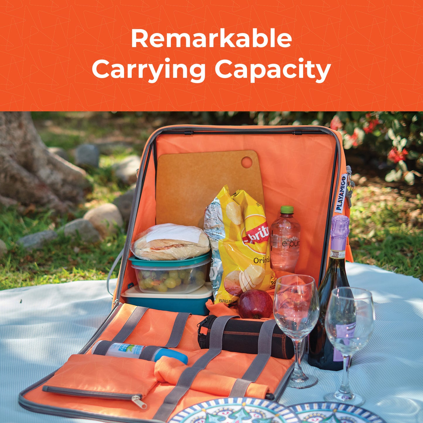 Playamigo - Portable Lounger with Storage