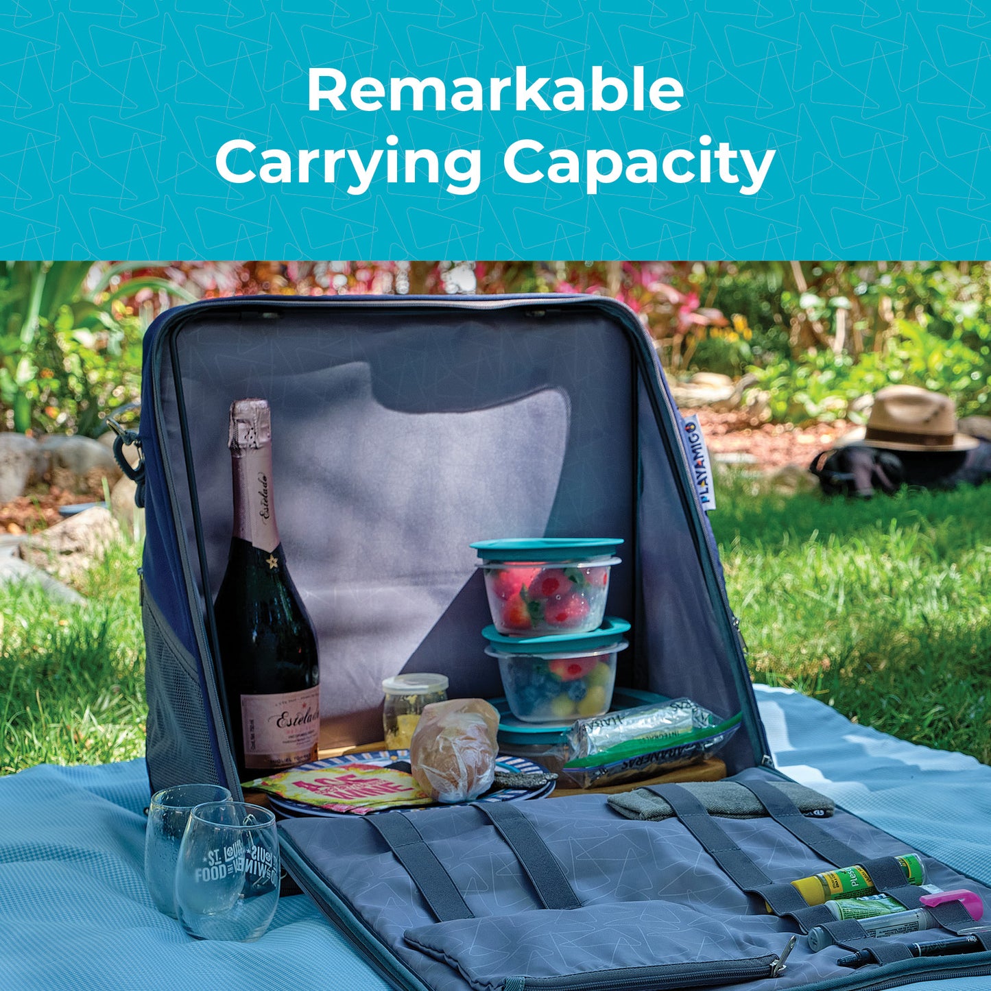 Playamigo - Portable Lounger with Storage