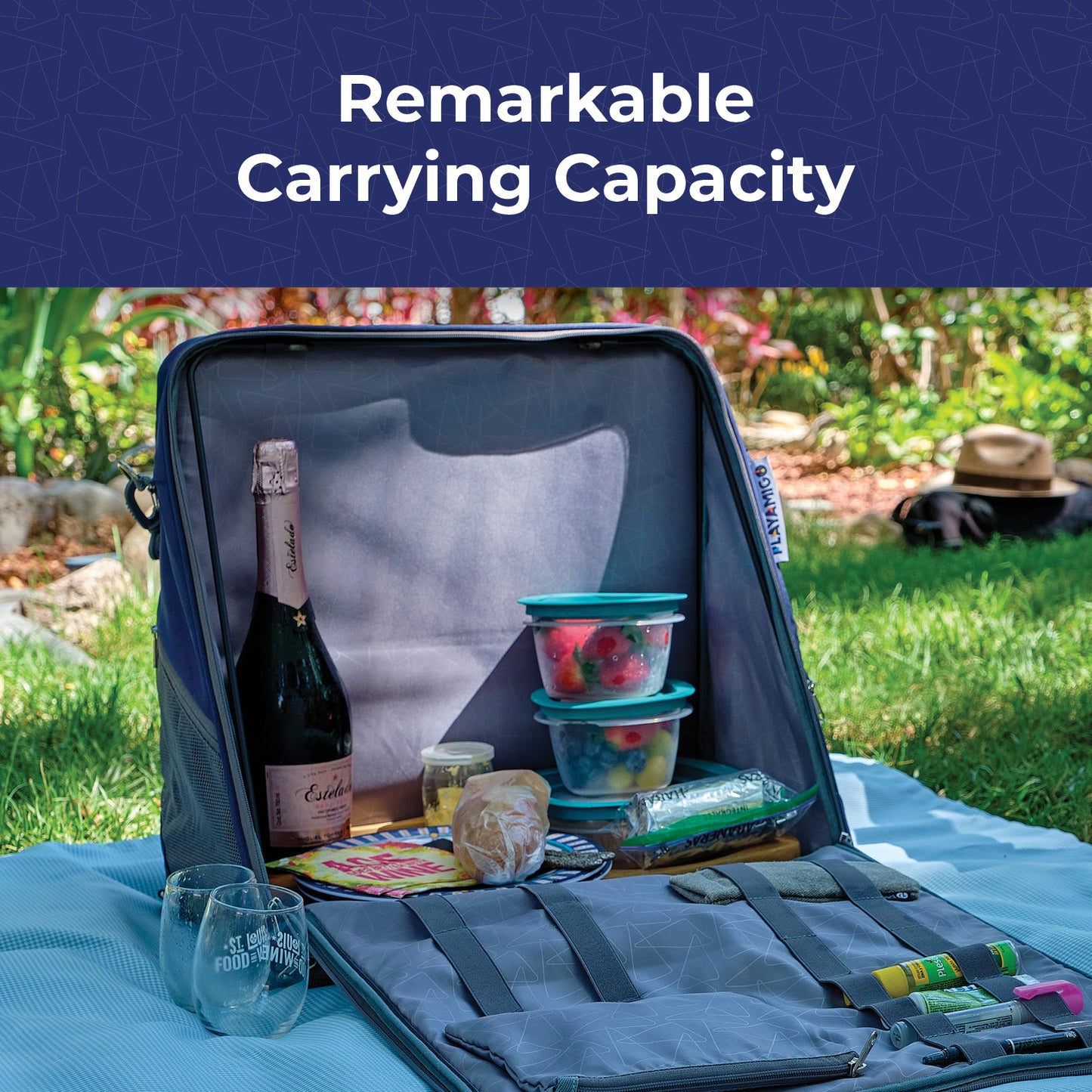 Playamigo - Portable Lounger with Storage
