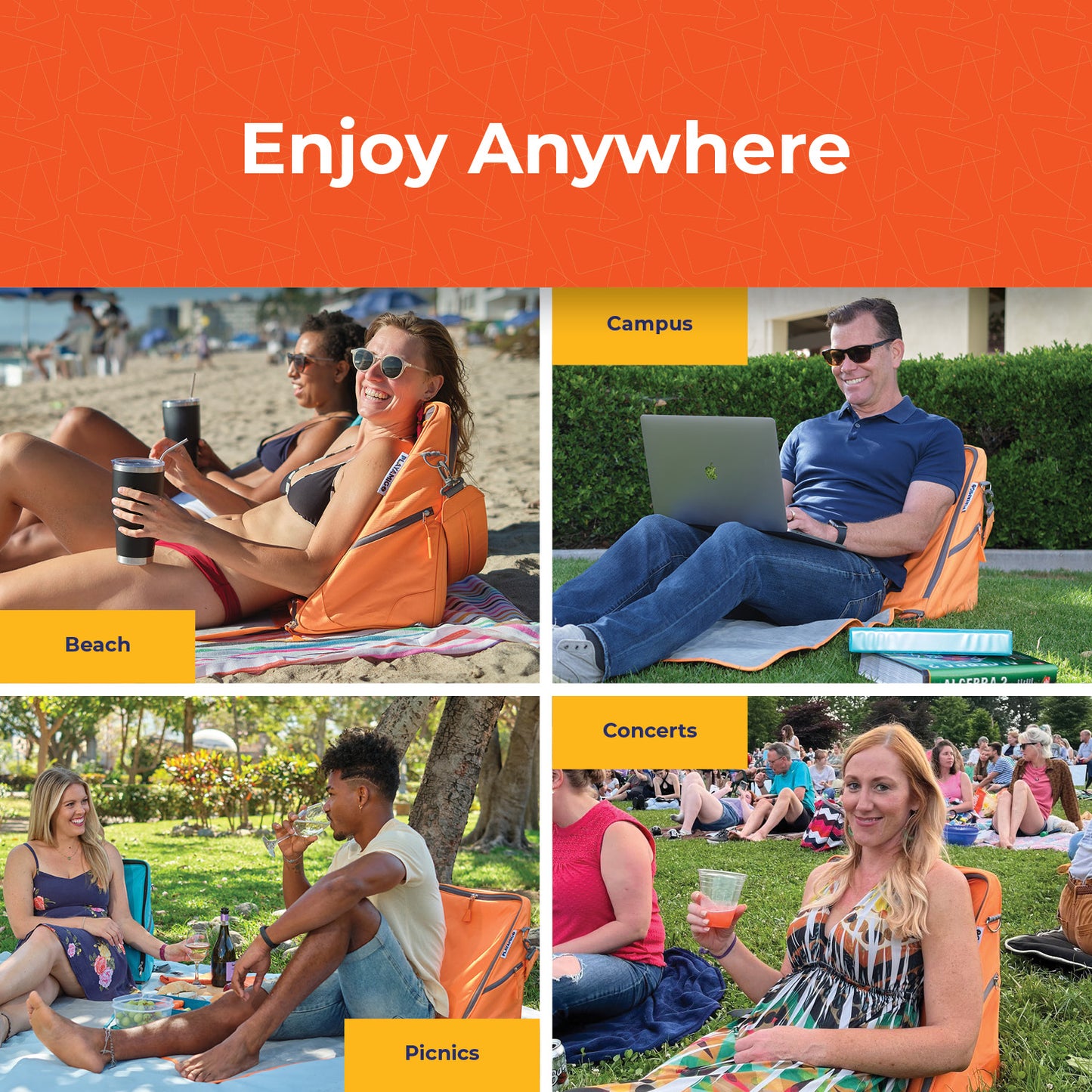 Playamigo - Portable Lounger with Storage