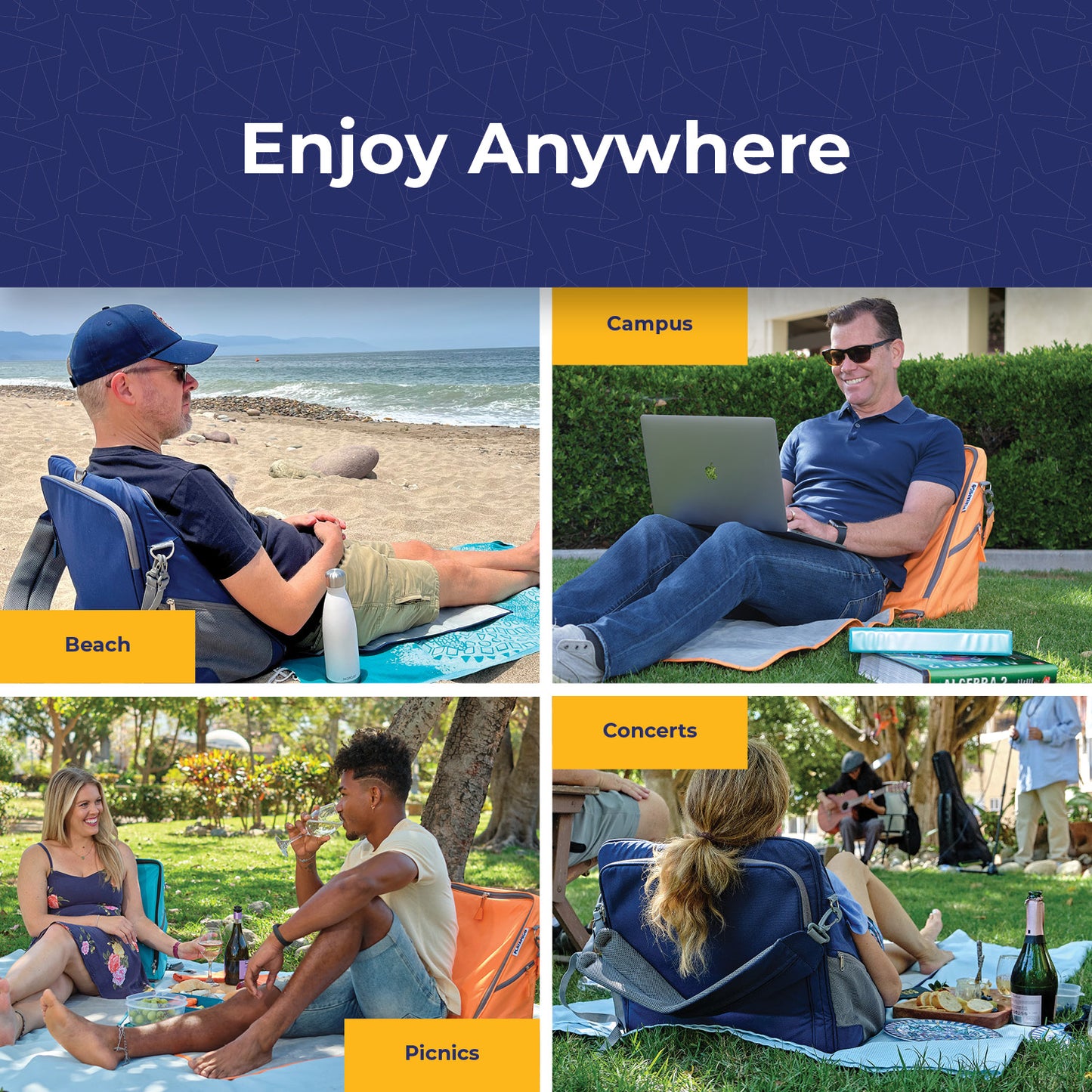Playamigo - Portable Lounger with Storage
