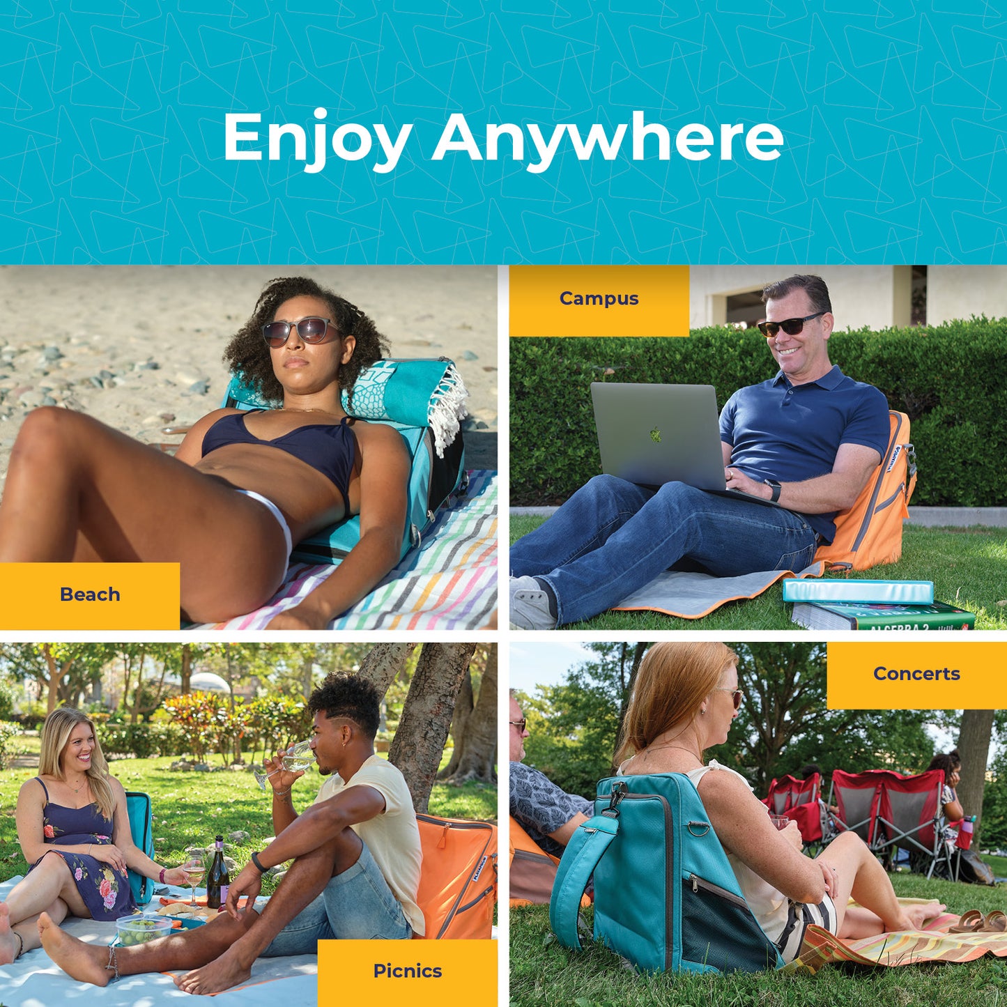 Playamigo - Portable Lounger with Storage