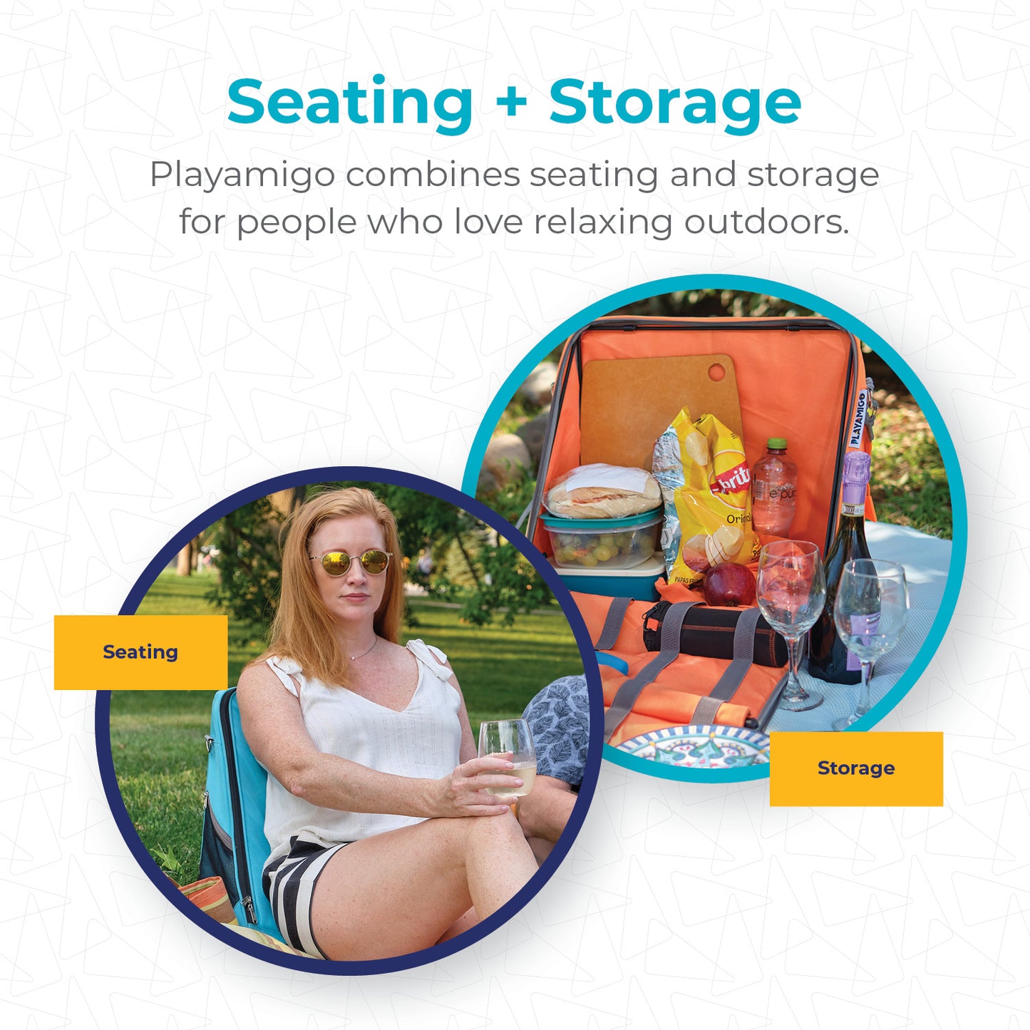 Playamigo - Portable Lounger with Storage