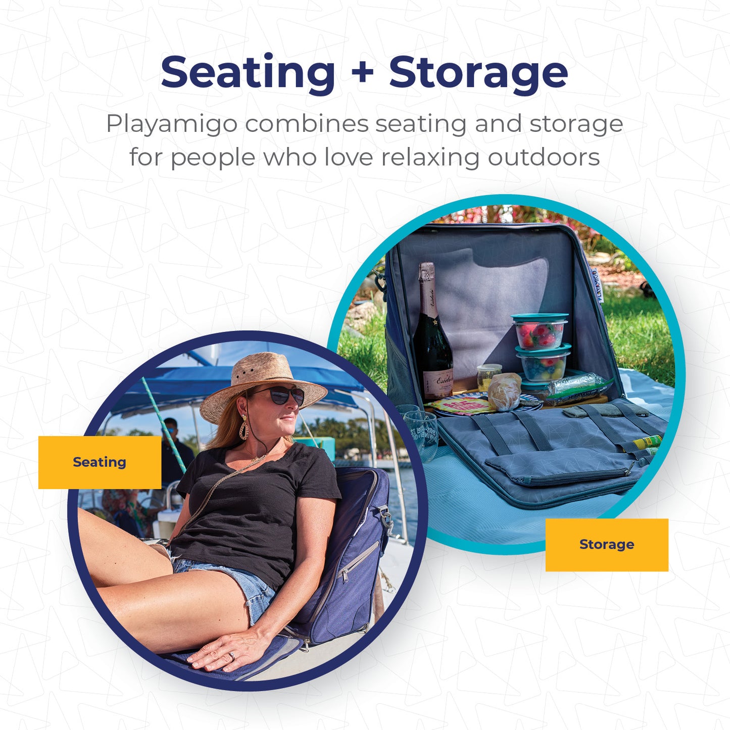 Playamigo - Portable Lounger with Storage